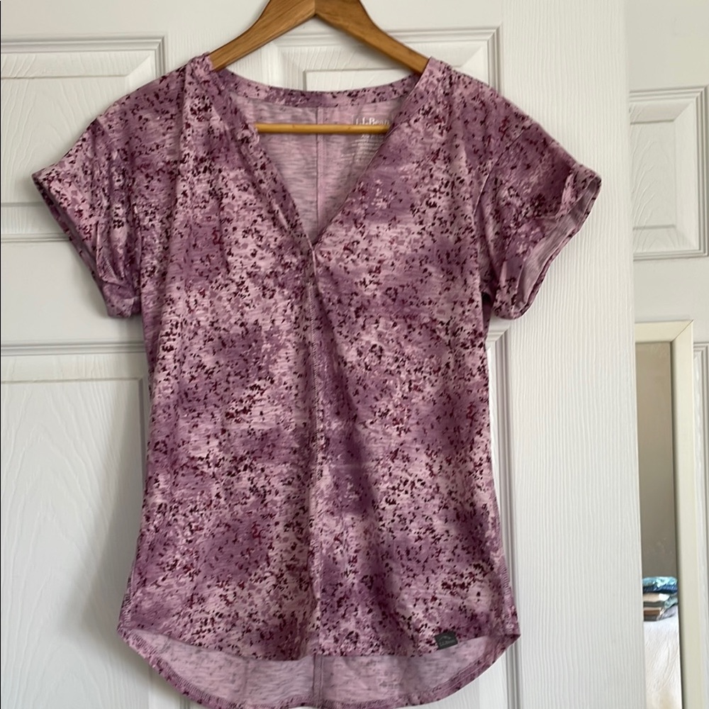 Purple Floral Women's Top